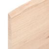 vidaXL Tafelblad natuurlijke rand 80x60x2 cm massief eikenhout
