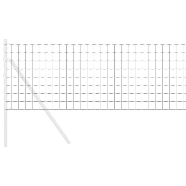 vidaXL Euro Hek Grijs 0.4 x 50 m PVC-gecoat ijzer