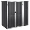vidaXL Tuinschuur 161x89x161 cm gegalvaniseerd staal antracietkleurig