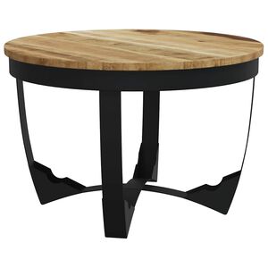 vidaXL Salontafel 60x40 cm massief ruw mangohout