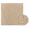 vidaXL Vloerkleed ZIZUR binnen en buiten 200x200 cm jute look