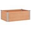 vidaXL Verhoogde plantenbak Bruin 150 x 100 x 54 cm WPC en Aluminium