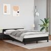 vidaXL Bedframe zonder matras 120x190 cm kunstleer zwart