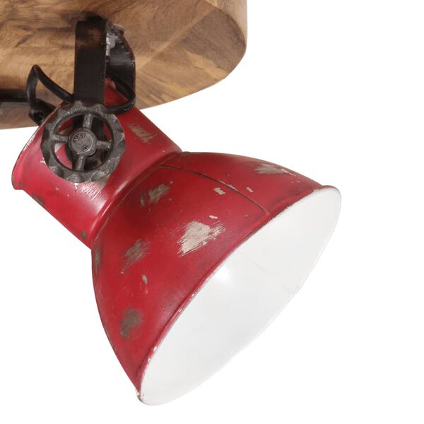 vidaXL Plafondlamp 25 W E27 50x50x25 cm verweerd rood