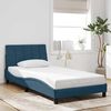 vidaXL Bedframe zonder matras "Hanko" fluweel blauw 100x200 cm