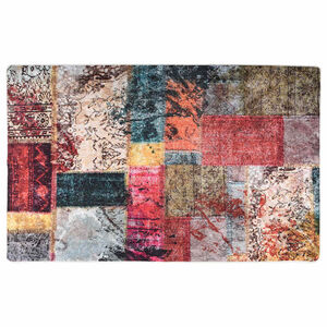 vidaXL Vloerkleed wasbaar patchwork 160x230 cm meerkleurig