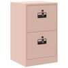 vidaXL Bestandenkast Roze 45,5 x 42 x 74,5 cm Koudgewalst Staal