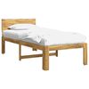 vidaXL Eenpersoonsbed met hoofdbord ROSTOCK Wit 100 x 200 cm