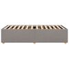 vidaXL Bedframe zonder matras 90x190 cm stof taupe