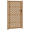 vidaXL Poort met kruisontwerp 100x175 cm weervast staal