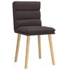 vidaXL Eetkamerstoelen 2 st stof donkerbruin