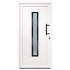 vidaXL Voordeur 108x208 cm PVC wit