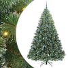 vidaXL Kunstkerstboom met 300 LED met standaard Groen 210 cm PE en PVC