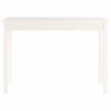 vidaXL Wandtafel 110x40x75 cm massief grenenhout wit