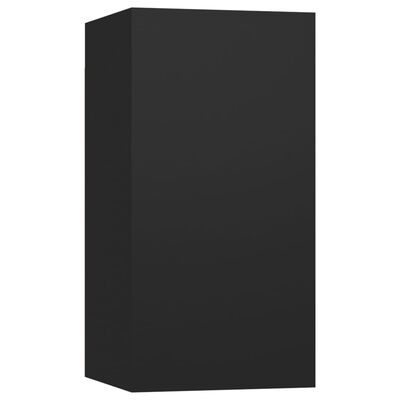vidaXL Tv-meubelen 7 st 30,5x30x60 cm spaanplaat zwart
