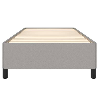 vidaXL Bedframe stof lichtgrijs 90x190 cm