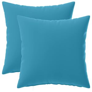 vidaXL Kussensloop 2 pcs HEERLEN Lichtblauw 30 x 30 cm Polyester