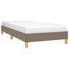 vidaXL Bedframe zonder matras 90x200 cm stof taupe