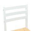 vidaXL Eettafelstoelen 2 pcs Wit 40 x 47,5 x 99,5 cm