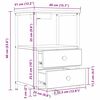 vidaXL Nachtkastje 2 pcs Grijs Sonoma 40 x 31 x 60 cm Bewerkt hout