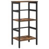vidaXL Boekenkast Gerookt eiken 40 x 29,5 x 81 cm Bewerkt hout