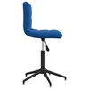 vidaXL Eetkamerstoelen draaibaar 2 st fluweel blauw