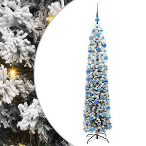vidaXL Kunstkerstboom Groen 180 cm PVC en Staal en Kunststof