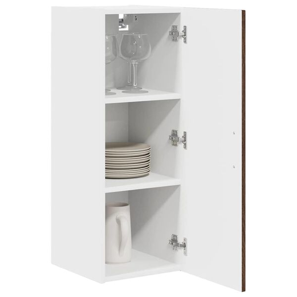 vidaXL Keukenkast met opslag Kalmar 2 pcs Bruin Eiken 30 x 31 x 80 cm