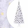 vidaXL Kunstkerstboom met 300 LED Wit 210 cm PVC en staal