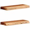 vidaXL Wandschappen 2 st 40x20x3,5 cm massief acaciahout