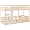 vidaXL Stapelbed massief grenenhout 75x190 cm