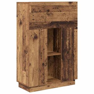 vidaXL Bureau Oud Hout Bewerkt hout 71,5 x 31,5 x 106,5 cm