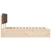 vidaXL Bedframe met Gevoerd Hoofdgedeelte Taupe 150 x 200 cm