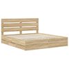 vidaXL Bedframe met lade Sonoma Eiken 180 x 200 cm Ingenieurshout