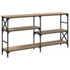 vidaXL Wandtafel Artisan Eiken 150 x 29 x 76,5 cm Bewerkt hout