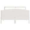 vidaXL Bedframe zonder matras massief grenenhout wit 140x200 cm