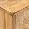 vidaXL Dressoir met opslag Bruin 40 x 33 x 75 cm Massief Mango Hout