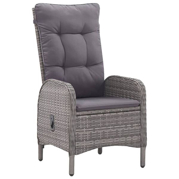 vidaXL 7-delige Tuinset grijs