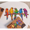 UNIDRAGON Puzzel Playful Parrots 193 stukjes medium 44x25 cm hout