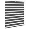 vidaXL Zebra rolgordijn 120x150 cm stofbreedte 115,9 cm zwart