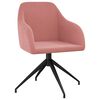 vidaXL Eetkamerstoelen 6 st fluweel roze