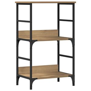 vidaXL Boekenkast 50x33x82 cm bewerkt hout artisanaal eikenkleurig