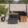 vidaXL Tuin Sofa Set 8 pcs Zwart Poly rattan en gepoedercoat staal