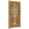 vidaXL Poort 100x175 cm boomontwerp cortenstaal