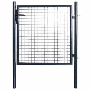 vidaXL Tuinhek van gaas gegalvaniseerd staal 100x100 cm grijs