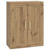 vidaXL Wandkast Muurmontage Artisanaal eiken 69,5 x 34 x 90 cm