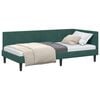 vidaXL Hoekbedframe met hoofdeinde Donkergroen 100 cm x 200 cm Fluweel