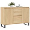 vidaXL Dressoir 101,5x35x70 cm bewerkt hout sonoma eikenkleurig