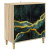 vidaXL Dressoir WIJHE Sonoma 69 x 33 x 75 cm Bewerkt hout