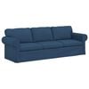 vidaXL Bank Blauw 245 x 82 x 80 cm Stof